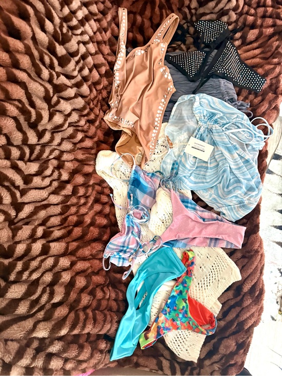Frankie's Bikinis Other - Mixed Boutique Swimsuit and Coverup Bundle (M-L 6-8)